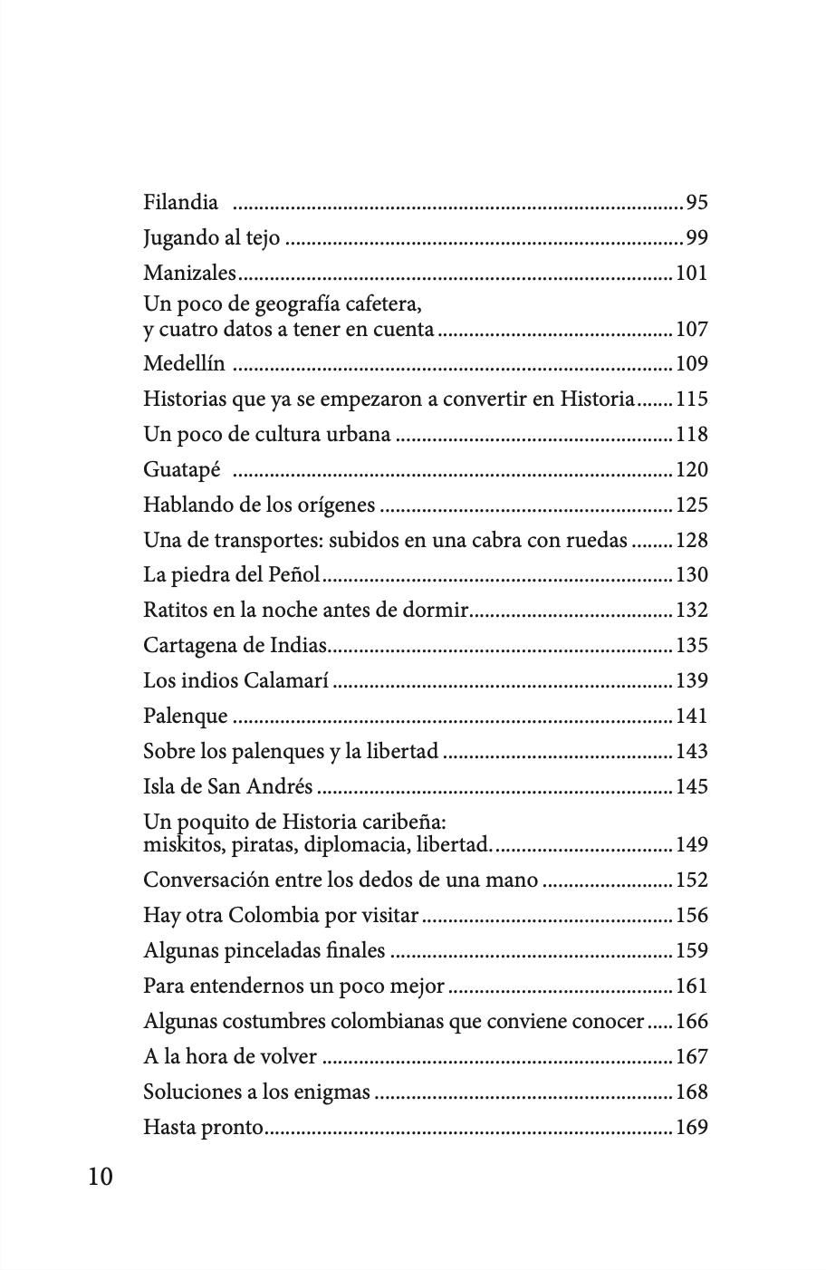 Lo que no te conté de Colombia Índice 2 Lo que no te conté de Colombia Índice 2
